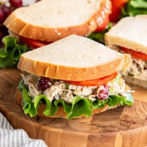 %fChicken Salad with Grapes %